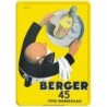 Plaque métal - Serveur - Berger 45