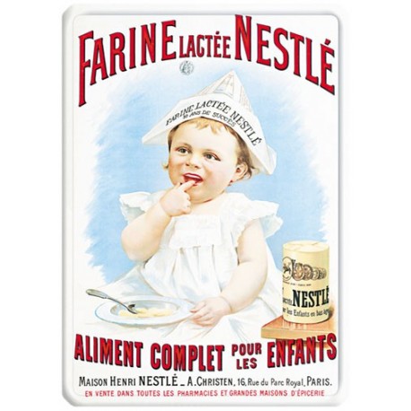 Plaque métal - Farine lactée - Nestlé