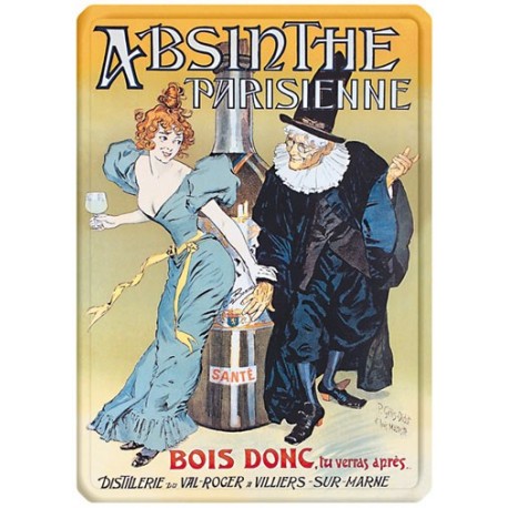 Plaque métal - Absinthe - Absinthe Parisienne