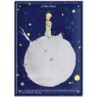 Plaque métal - Planète fond bleu - Le Petit Prince