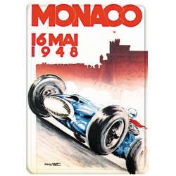 Plaque métal - Grand Prix de Monaco de 1948 - Ville de Monaco