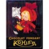 Plaque métal - Chaperon rouge Chocolat - Kohler