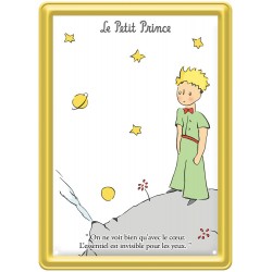 Plaque métal - Planète fond blanc - Le Petit Prince