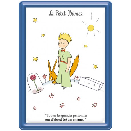 Plaque métal - Les Grandes Personnes - Le Petit Prince