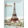Plaque métal 15x21 - La Tour Eiffel