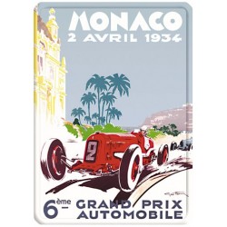 Plaque métal 15x21 - Grand Prix de Monaco de 1934