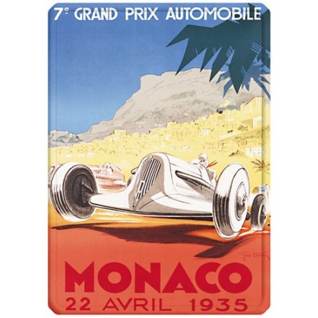 Plaque métal 15x21 - Grand Prix de Monaco de 1935