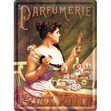 Plaque métal - Parfumerie - Félix Potin