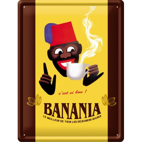 Plaque métal - Chocolat - Banania