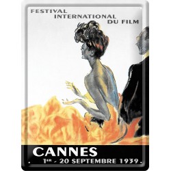 Plaque publicitaire - Festival de Cannes 1939