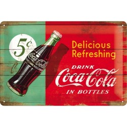 Plaque métal 3D 20x30 - Drink Coca-Cola