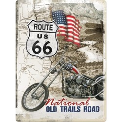 Plaque métal 3D 30x40 - Old Trails Road