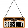 Plaque à suspendre - Riders Only
