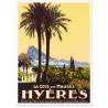 Affiche - Hyères - La Côte des Maures - PLM