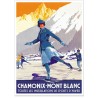 Affiche - Chamonix - La patineuse - PLM