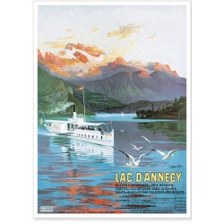 Affiche - Le Lac d'Annecy - PLM
