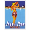Affiche - Juan-les-Pins - La baigneuse - PLM