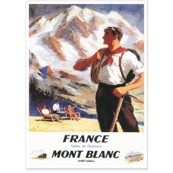 Affiche - Chamonix L'alpiniste