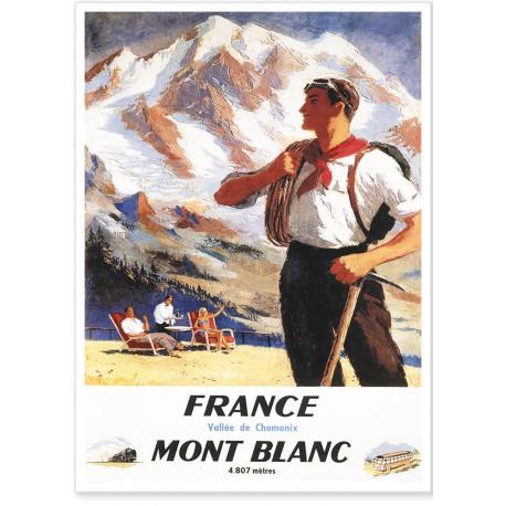 Affiche - Chamonix - L'alpiniste - SNCF