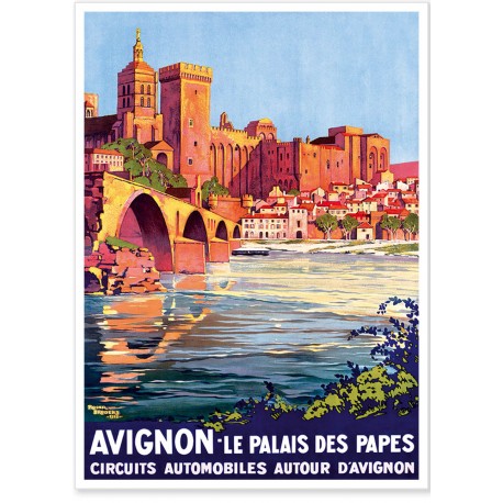 Affiche - Avignon - Le Palais des Papes - PLM