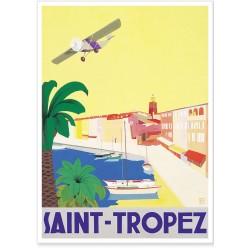 Affiche - Saint Tropez L'avion