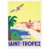 Affiche - Saint-Tropez - L'avion - Ville de Saint-Tropez