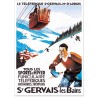 Affiche - Le téléphérique de Saint-Gervais - PLM