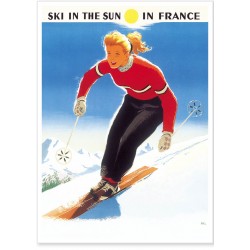 Affiche - Ski in the sun (fin de série)