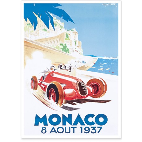 Affiche - Grand Prix de Monaco de 1937 - Ville de Monaco