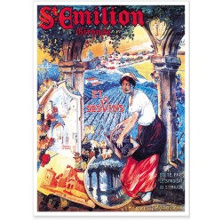 Affiche - Vignes de Saint-Émilion - Compagnie PO
