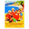 Affiche - Côte d'Azur - Les maisons d'enfants - PLM
