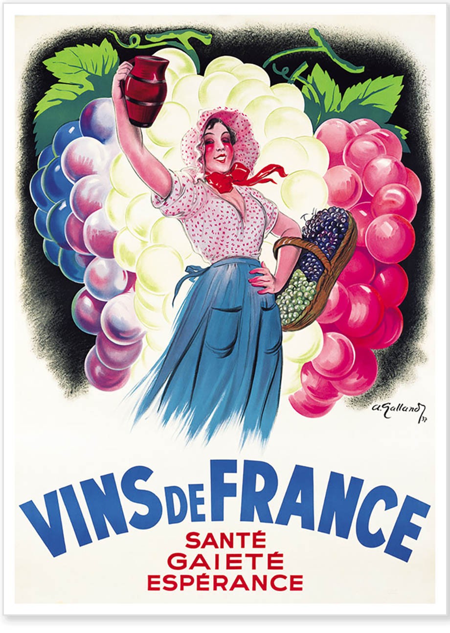 Affiche - Vins de France - Ministère de l'Agriculture