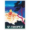 Affiche - Vue aérienne de Saint-Tropez - Ville de Saint-Tropez