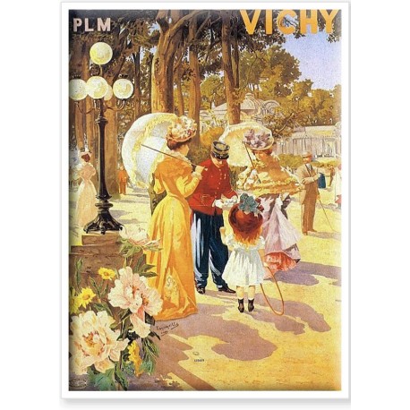 Affiche - Vichy - Le parc des Sources - PLM