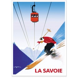 Affiche - Savoie - Téléphérique