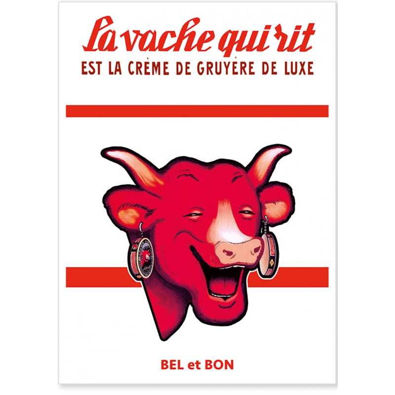 Affiche Crème De Gruyère De Luxe Vache Qui Rit Boutique Clouet 