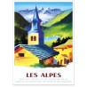 Affiche - Visitez les Alpes
