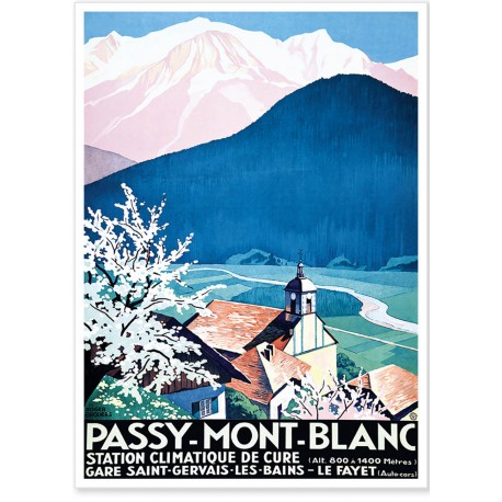 Affiche - La station climatique de Passy Mont Blanc