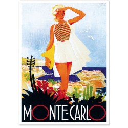 Affiche - Monte-Carlo - La Vacancière