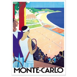 Affiche - Tennis - Monte-Carlo