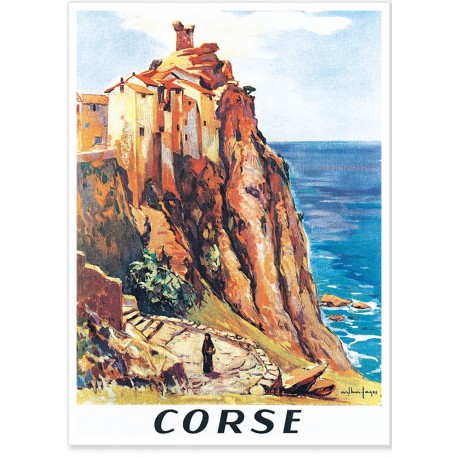 Affiche - Village de Nonza en Corse