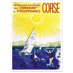 Affiche - Corse - Le Corsaire à Propriano