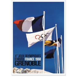 Affiche - JO de 1968 à Grenoble