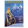 Affiche - L'Alpe d'Huez - Le grimpeur - Ville de l'Alpe d'Huez