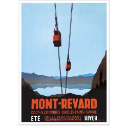 Affiche - Le téléphérique du Mont Revard
