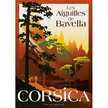 Affiche 50x70 - Aiguilles de Bavella en Corse