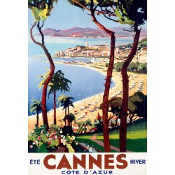 Poster 30x40 - Cannes - Été hiver