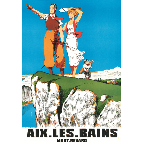 Affiche 50x70 - Golf d'Aix les Bains