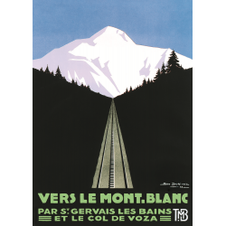 Affiche 50x70 - Vers le Mont-Blanc de Jour