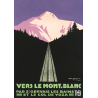 Affiche 50x70 - Vers le Mont-Blanc au Crépuscule